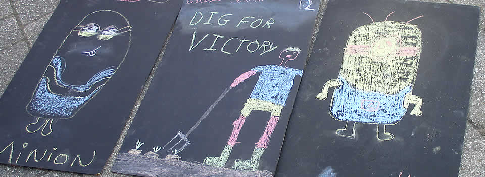 Pavement Art at the Liskeard Carnival